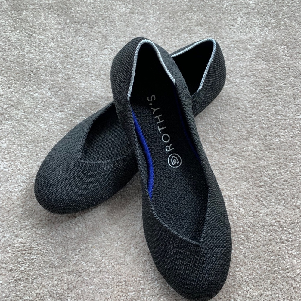 Rothy's 'The Flat' - Black - 8.5 - Round Toe